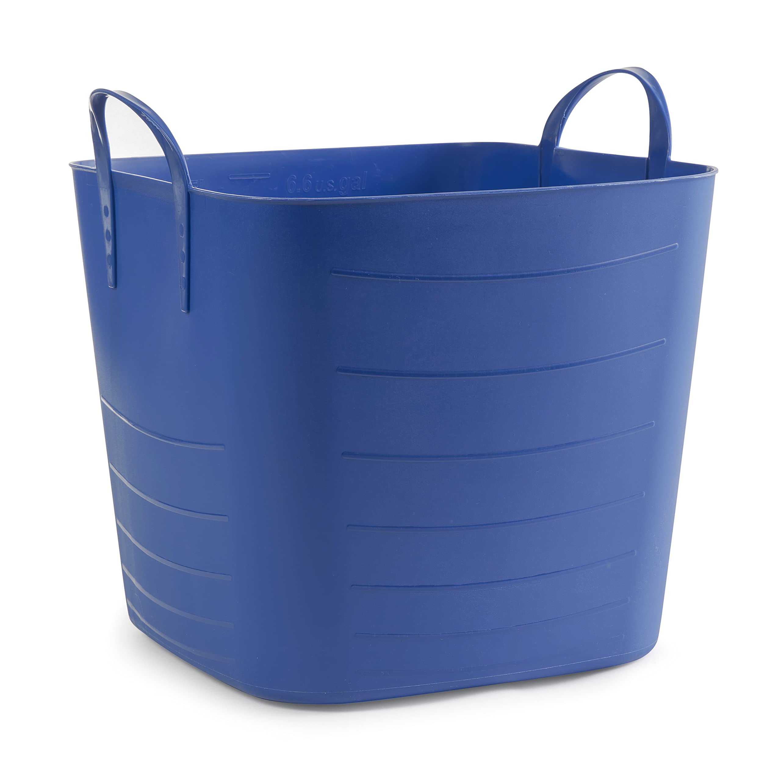 25 Liter (6.6 Gallon) Heavy-Duty Plastic Storage Bins - Set of 18 Blue Totes for Home Organization, Garage Storage & Moving Supplies | Stackable & Durable Containers