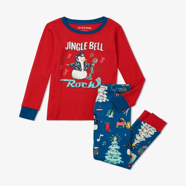 Kids Holiday Pajama Set with Applique Design - Festive Christmas Sleepwear for Boys & Girls - Cozy Family Matching Outfits for Holiday Photos & Bedtime