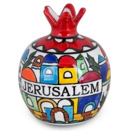 Handmade Armenian Ceramic Vase with Pomegranate Design - Elegant Home Decor for Living Room, Dining Table & Wedding Centerpieces