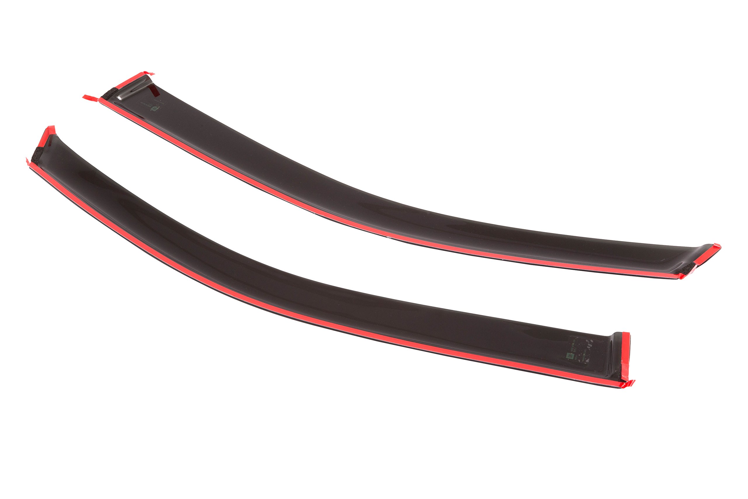 GM Accessories 23334325 Black Extended Cab Front Tape-On Window Weather Deflectors - Rain & Wind Protection for Trucks & SUVs