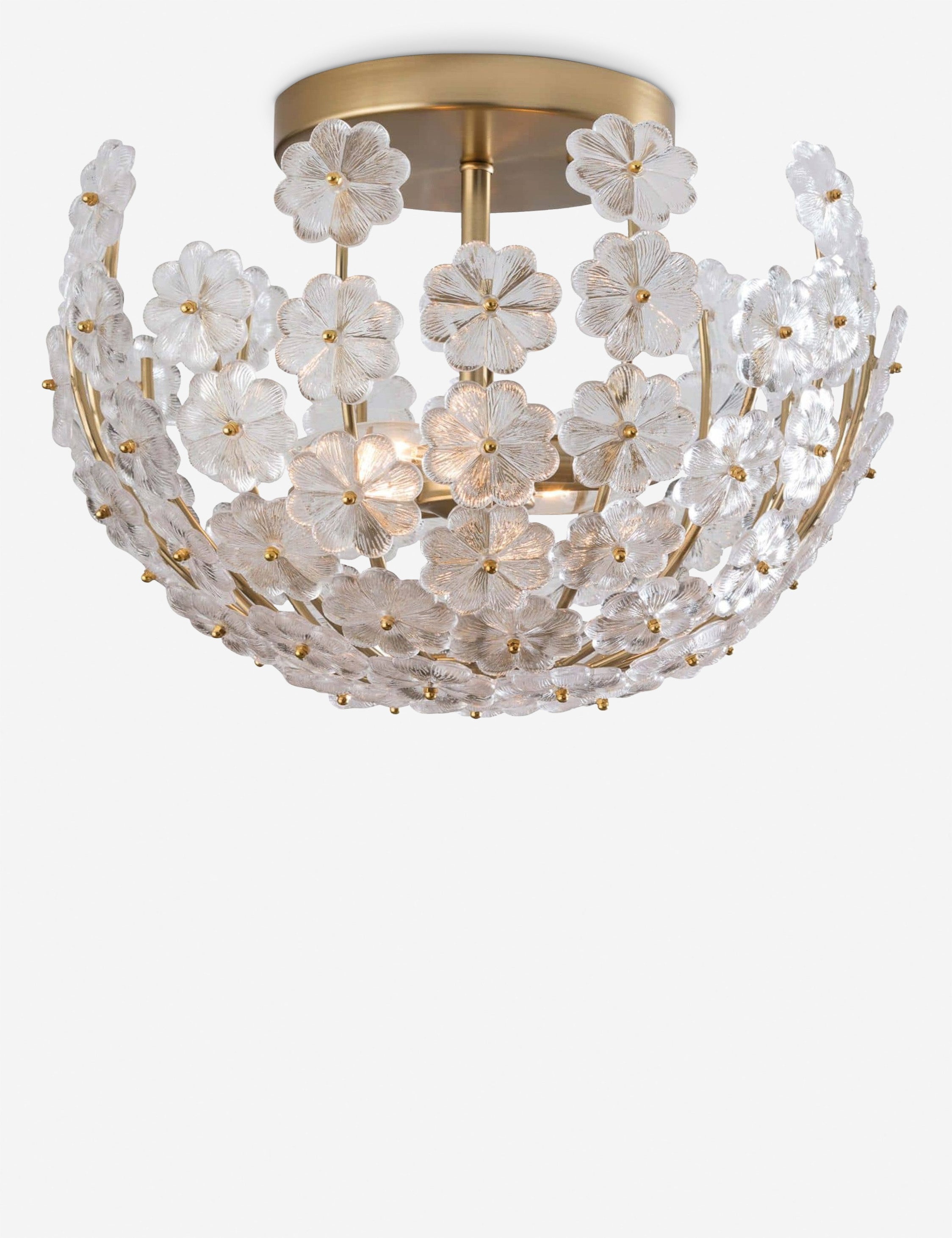 Regina Andrew Charlotte Semi Flush Mount Light - Modern Ceiling Fixture for Dining Room, Bedroom & Hallway Lighting