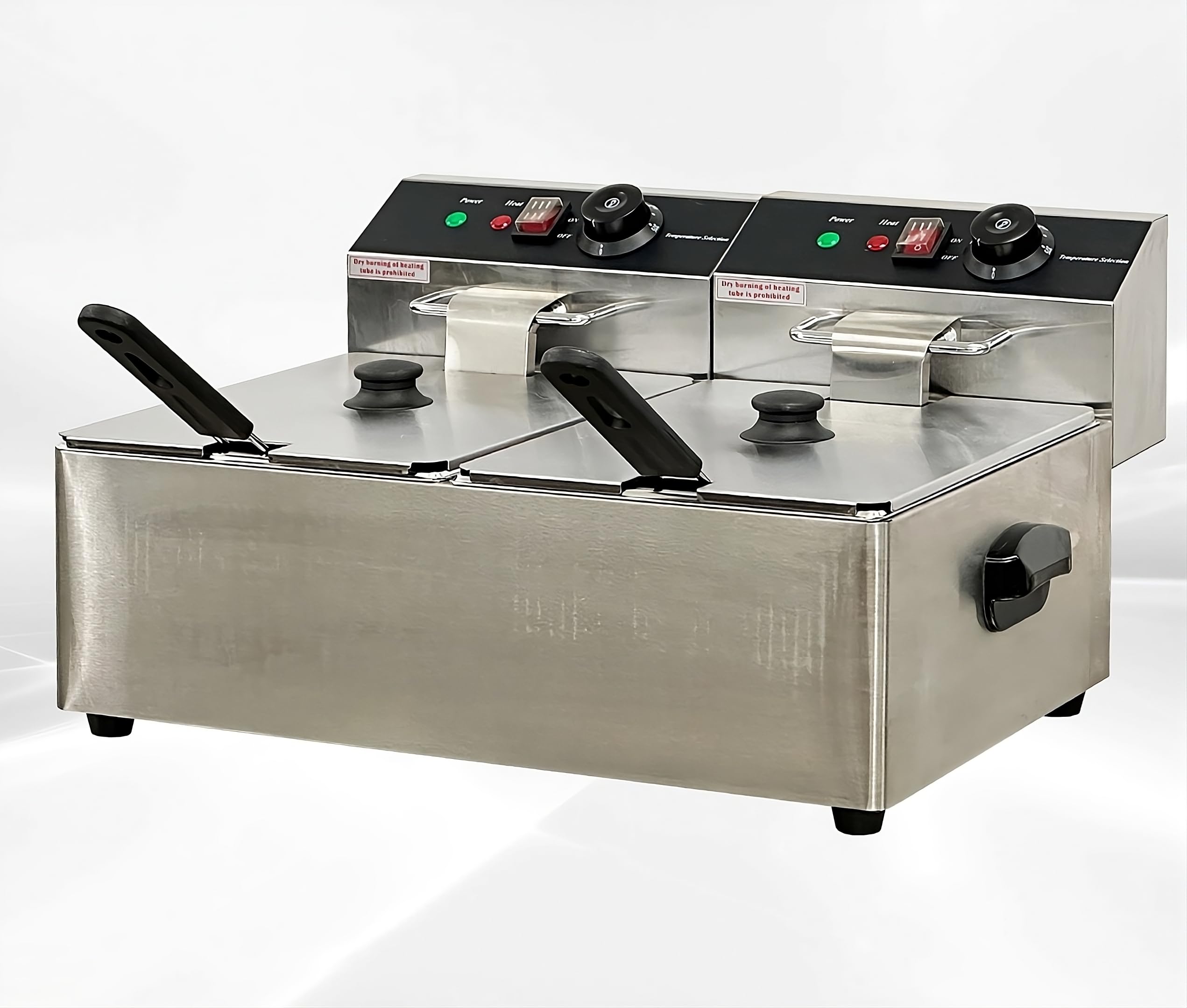 Commercial Electric Countertop Deep Fryer 12L - NSF & ETL Certified - Perfect for Restaurants, Food Trucks & Catering Businesses