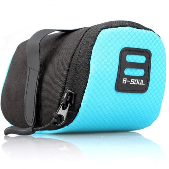 Lightweight Dioche Bike Saddle Bag - Under Seat Storage for Road & Mountain Bikes (Blue) - Perfect for Cycling Accessories