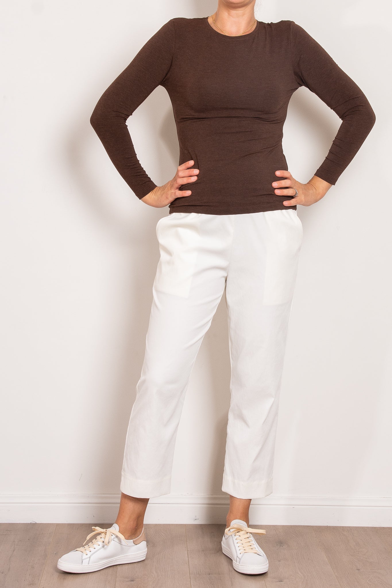 Tani Women's High Neck Marle Knit Top - Soft Casual Long Sleeve Shirt for Work, Date Night & Everyday Wear
