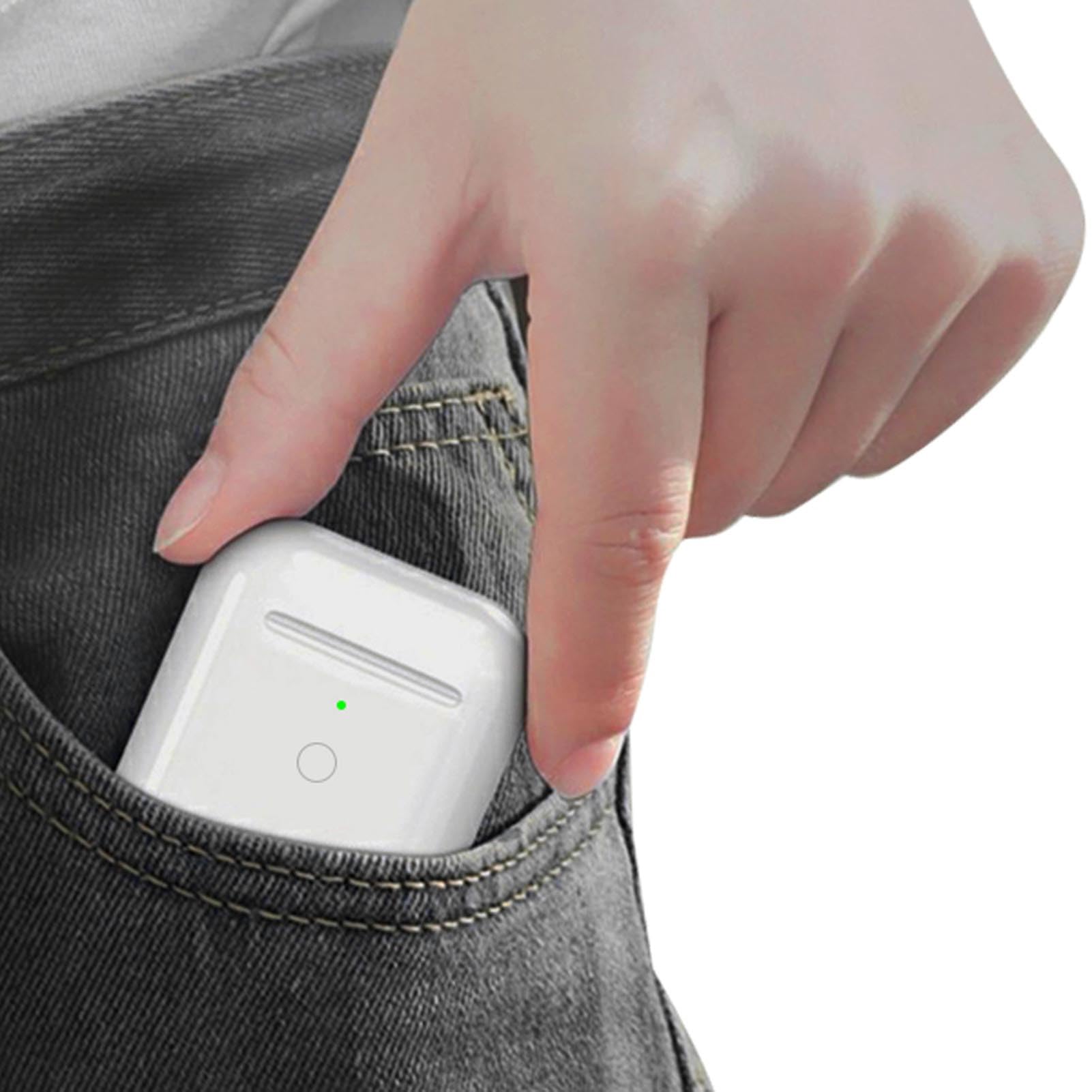 Wireless Earbuds Charging Case Replacement for AirPods 1st/2nd Gen (A0102) - Portable Charger Case with LED Indicator & One-Touch Pairing Sync Button | Perfect for Gym, Travel & Daily Use