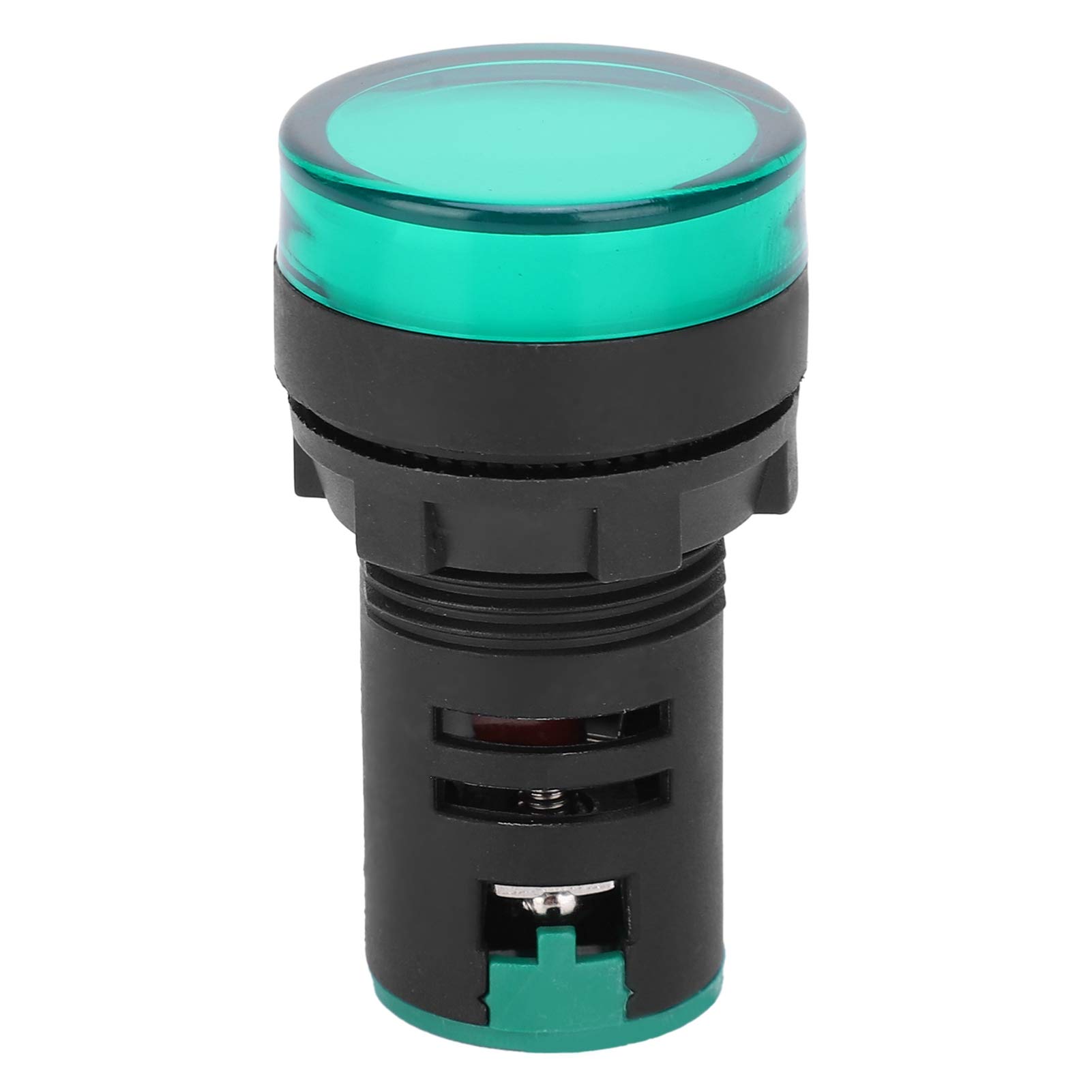 Agatige 22mm Green LED Signal Lamp - High Brightness Turn Indicator Light, Low Power DC24V Bulb Replacement for Automotive, Marine & Industrial Equipment - Perfect for Trucks, Boats & Machinery Warning Systems