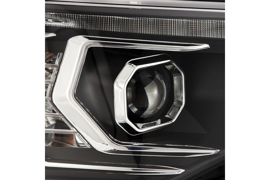 2014-2020 Toyota 4Runner AlphaRex MK II Pro Series LED Projector Headlights - Black Housing - High Performance Lighting Upgrade for Off-Road & Night Driving