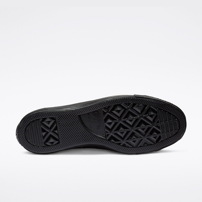 Converse Men's Chuck Taylor All Star Low Top Triple Black Leather Sneakers - Casual & Streetwear Style for Everyday Comfort