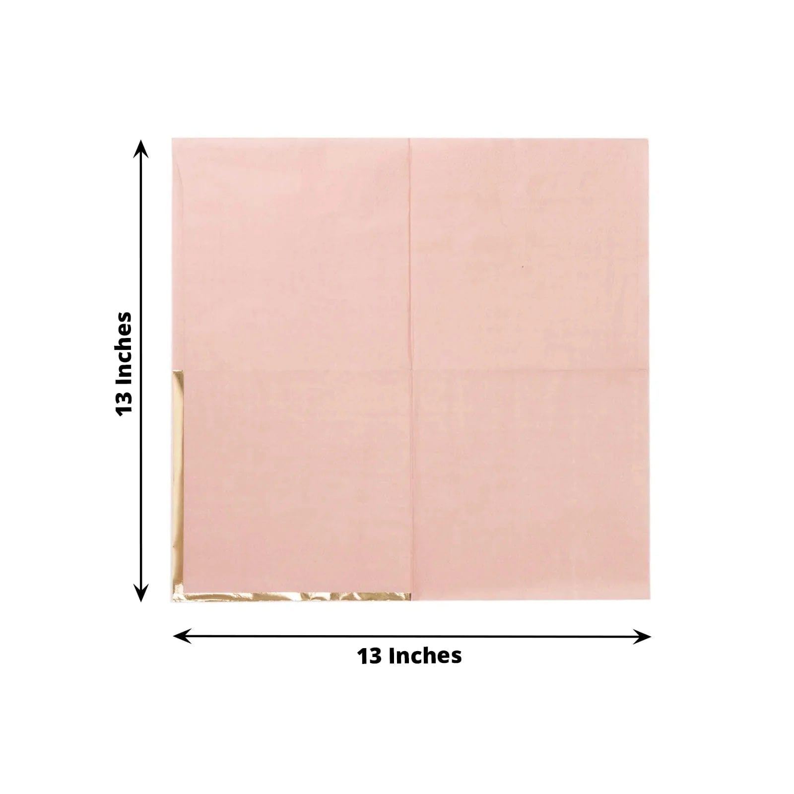 50 Pcs 2-Ply Premium Cocktail Napkins with Elegant Gold Rim - Perfect for Dinner Parties, Weddings & Special Events