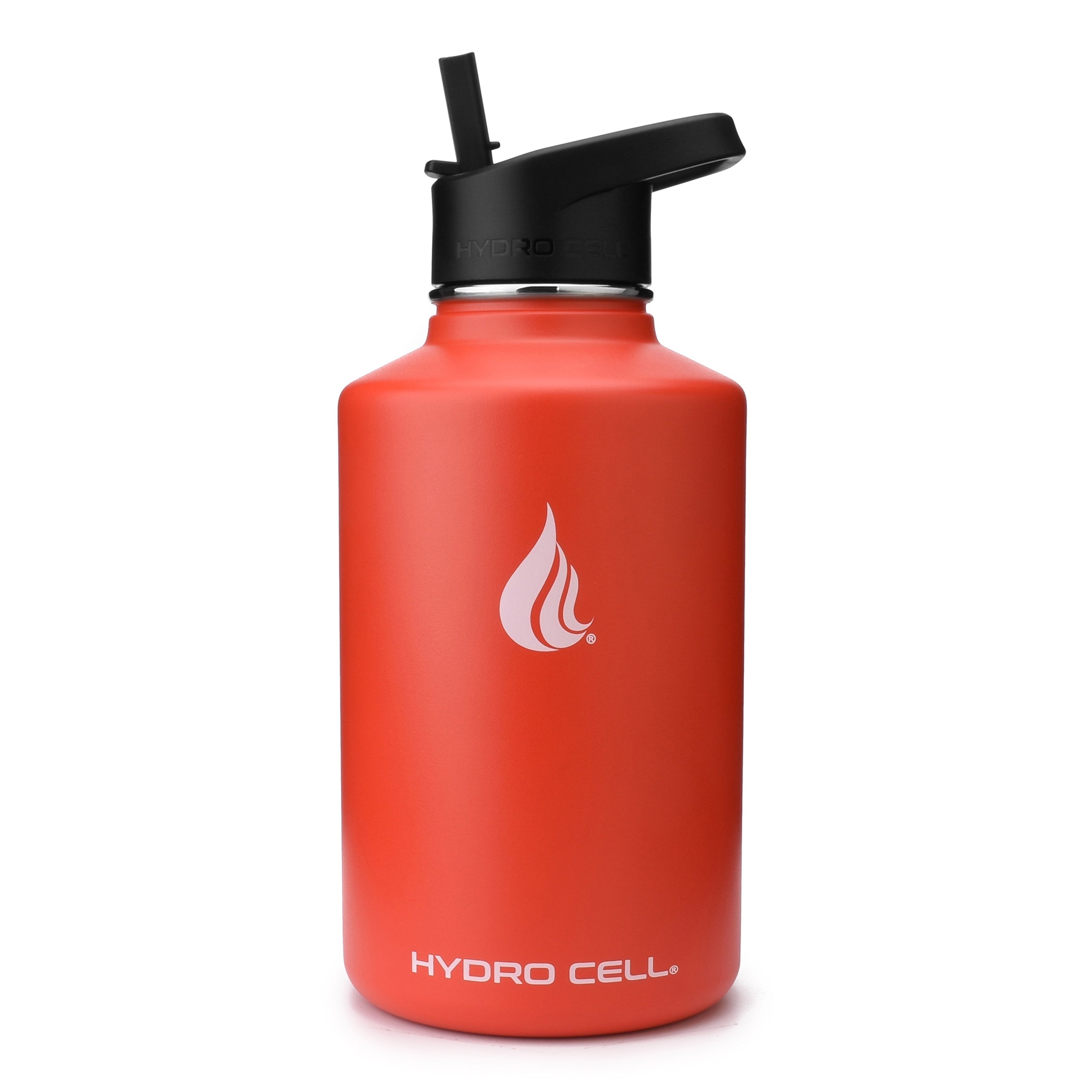 64oz Red Wide Mouth Water Bottle - BPA Free, Leak Proof, Durable for Gym, Hiking, Camping & Outdoor Activities