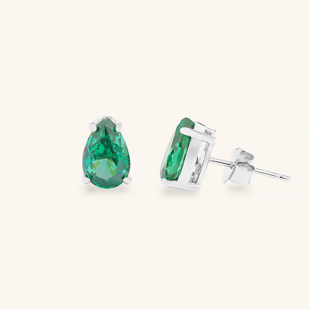 Vibrant Water Drop Stud Earrings for Women - Elegant Crystal Dangle Earrings for Daily Wear, Parties & Special Occasions