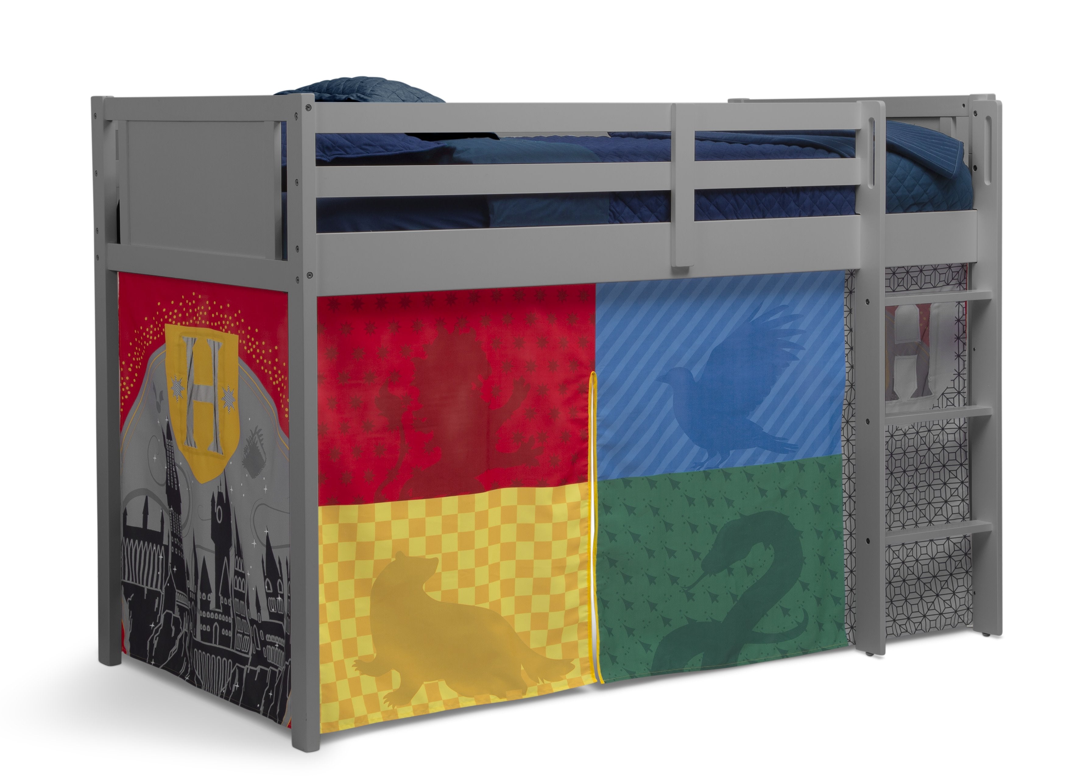 Harry Potter Loft Bed Tent Curtain Set for Twin Loft Beds - Hogwarts Themed Bed Canopy with Premium Fabric (Bed Sold Separately) | Perfect for Kids' Bedrooms, Dorm Rooms & Fantasy Themed Decor