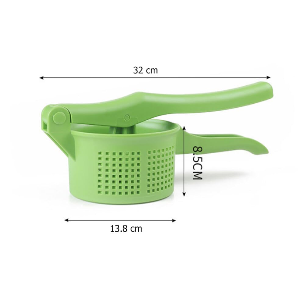 Operitacx Manual Potato Ricer Masher - Heavy Duty Stainless Steel Vegetable & Fruit Press for Perfect Mashed Potatoes, Purees, Baby Food - Ideal for Kitchens, Restaurants, and Home Cooking