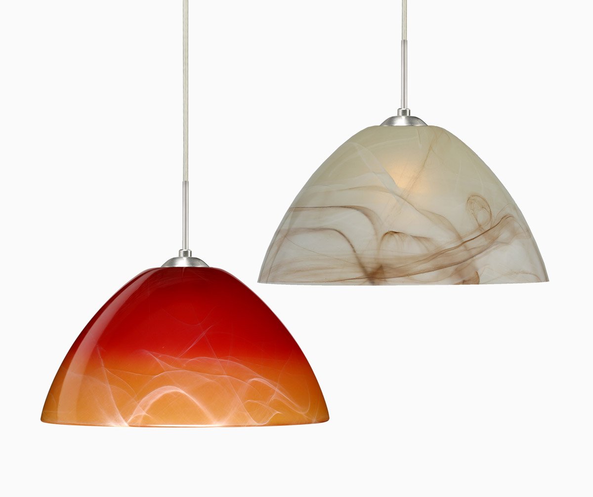 Tessa Collection 1TT-420152 LED Transitional One Light Pendant - Bronze/Dark Finish for Dining Room, Kitchen Island, or Entryway Lighting