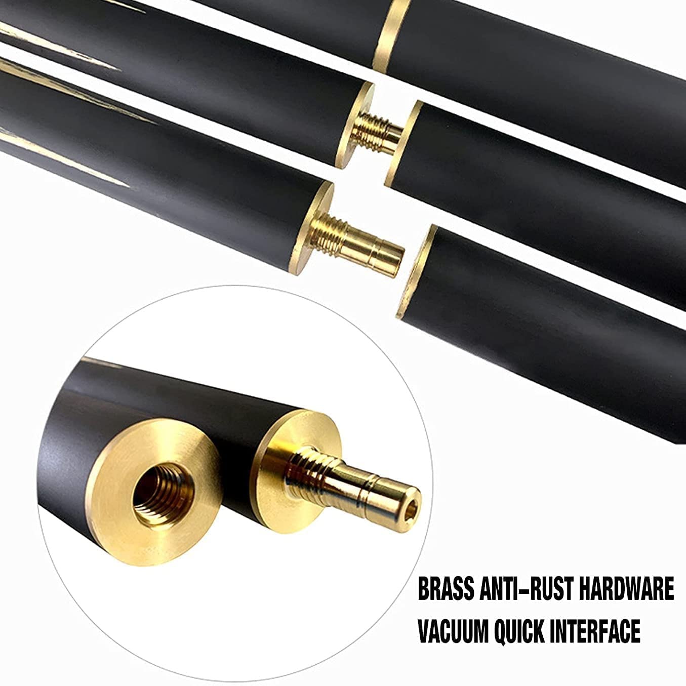 Professional 2-Piece 57-Inch Pool Cue Stick with Extender - 3/4 Jointed Billiard Cue for Pool Tables | Perfect for Home Game Rooms, Bars & Professional Tournaments