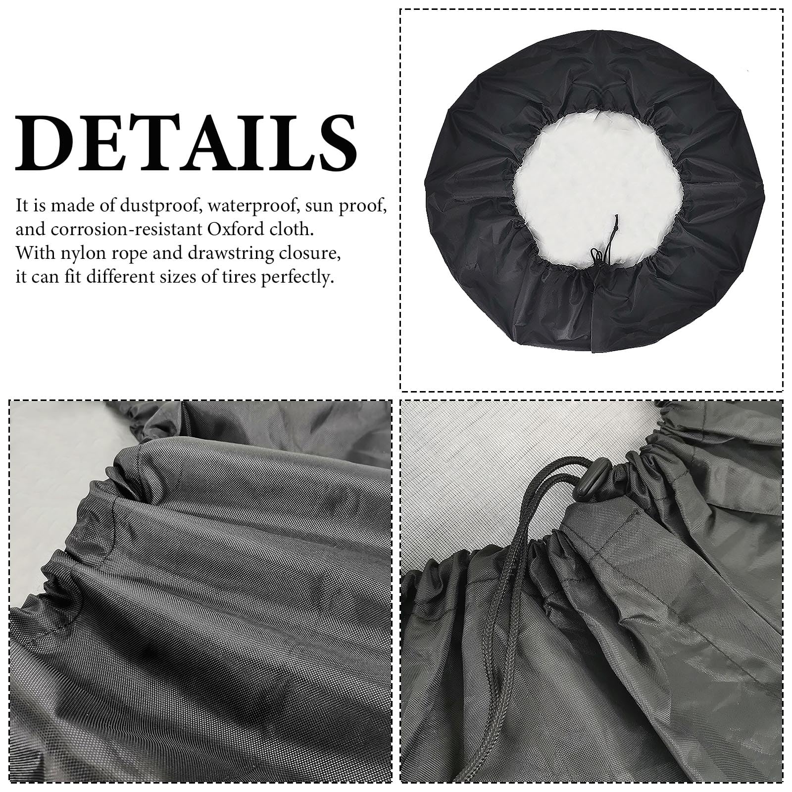Custom Waterproof Dust-Proof Spare Tire Cover 28 Inch - Universal Fit for Trucks, SUVs & RVs - Personalized Wheel Protector for Outdoor Adventures & Road Trips