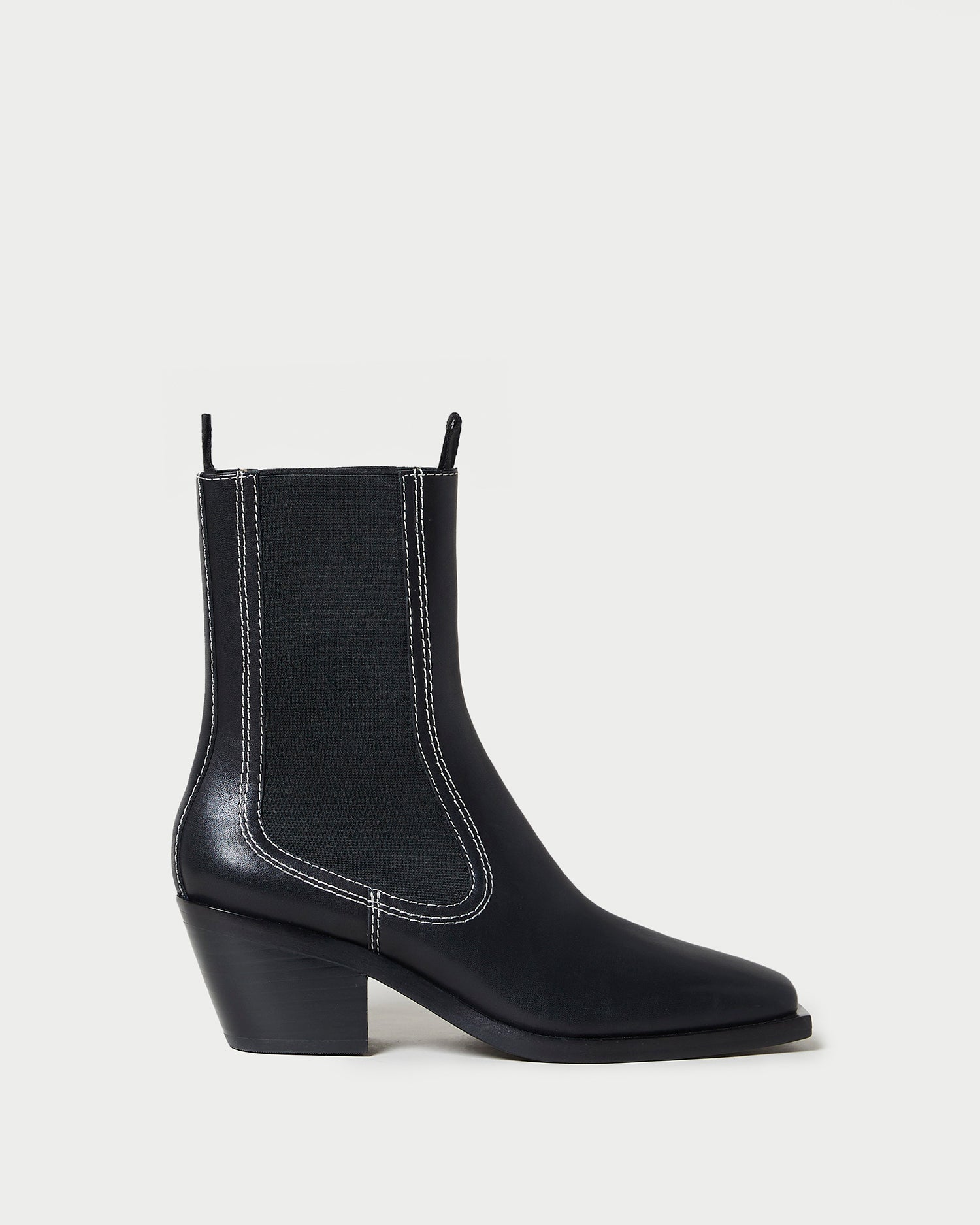 Natural Black Mid Western Boots for Men & Women - Stylish Cowboy Boots for Riding, Country Fashion & Outdoor Adventures