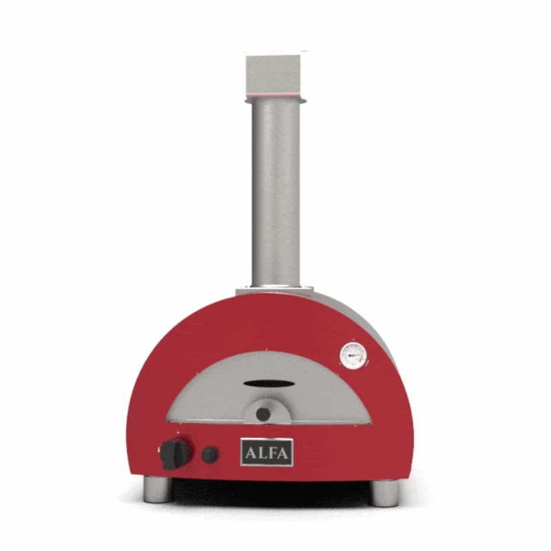 Alfa Moderno Portable Gas Pizza Oven - Outdoor Wood Fired Style Backyard Cooking for Parties, Camping & Home Use