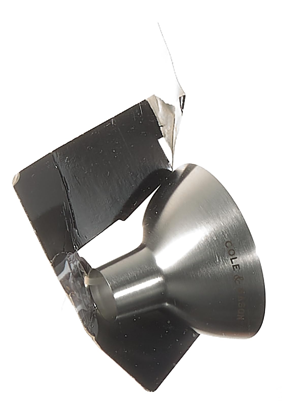 Cole & Mason Stainless Steel Salt and Pepper Funnel - Premium Metal Kitchen Funnel for Spice Jars, Bottles & Seasoning Containers - Durable Small Funnel for Easy Refilling - Perfect for Home Cooking, Baking & Pantry Organization