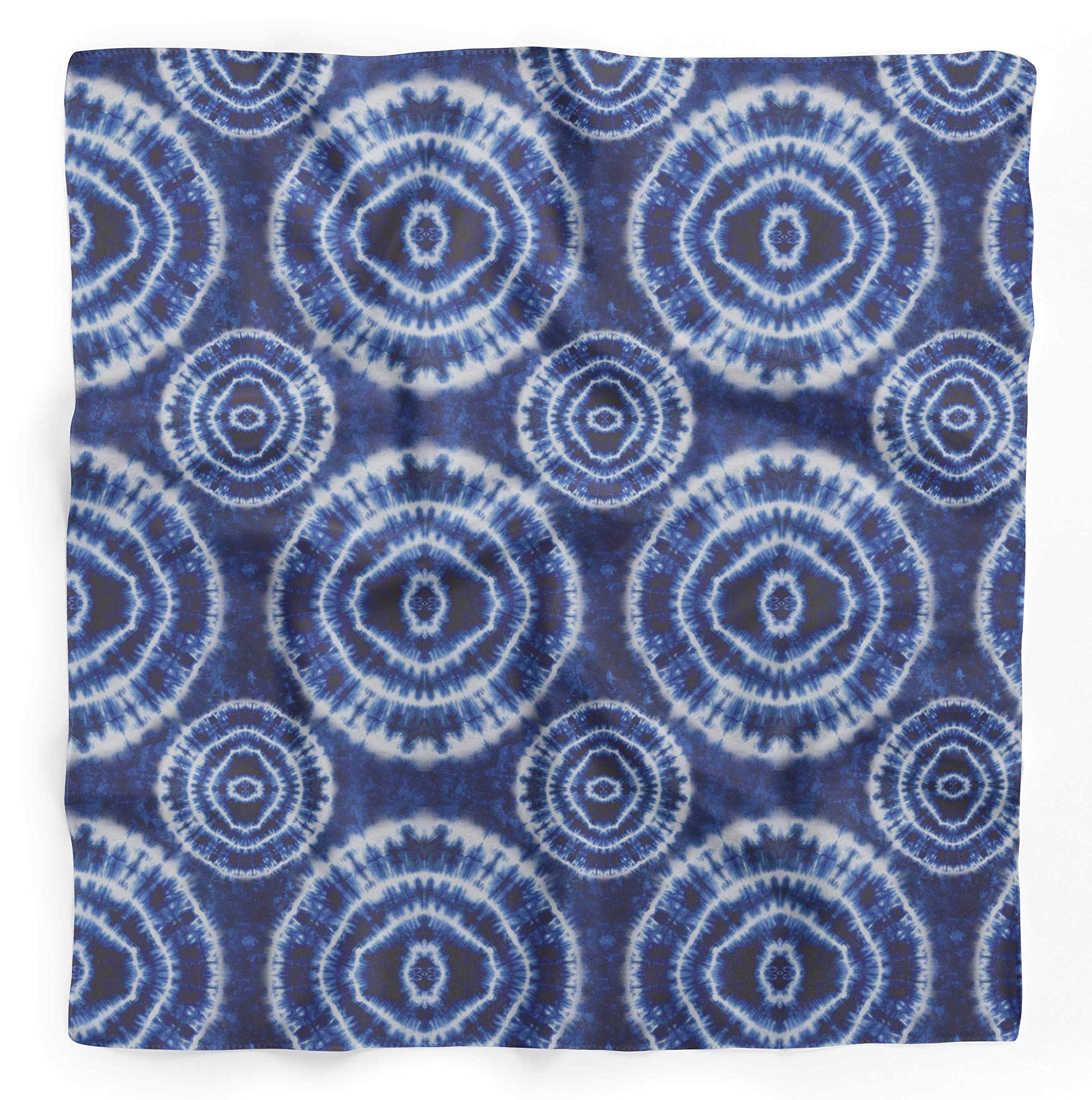 Bimba Printed Pure Silk Scarf for Women - Elegant Hair Wrap, Neck Scarf & Head Bandana Accessory - Perfect for Weddings, Parties & Everyday Fashion