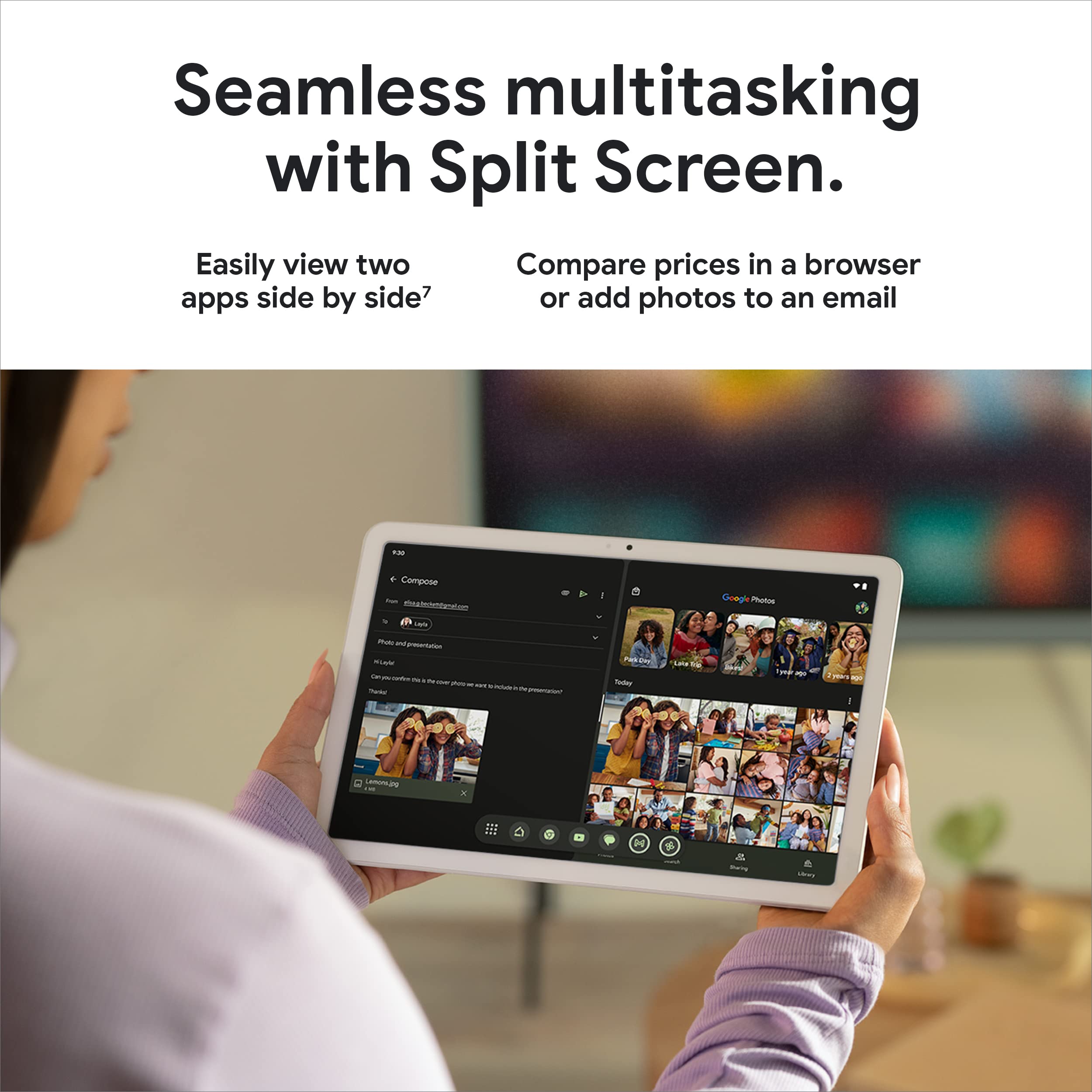 Google Pixel Tablet with Charging Speaker Dock - 11-Inch Android Tablet with Smart Home Controls, Long Battery Life, 128GB Storage (Porcelain) - Perfect for Home Entertainment & Smart Device Management