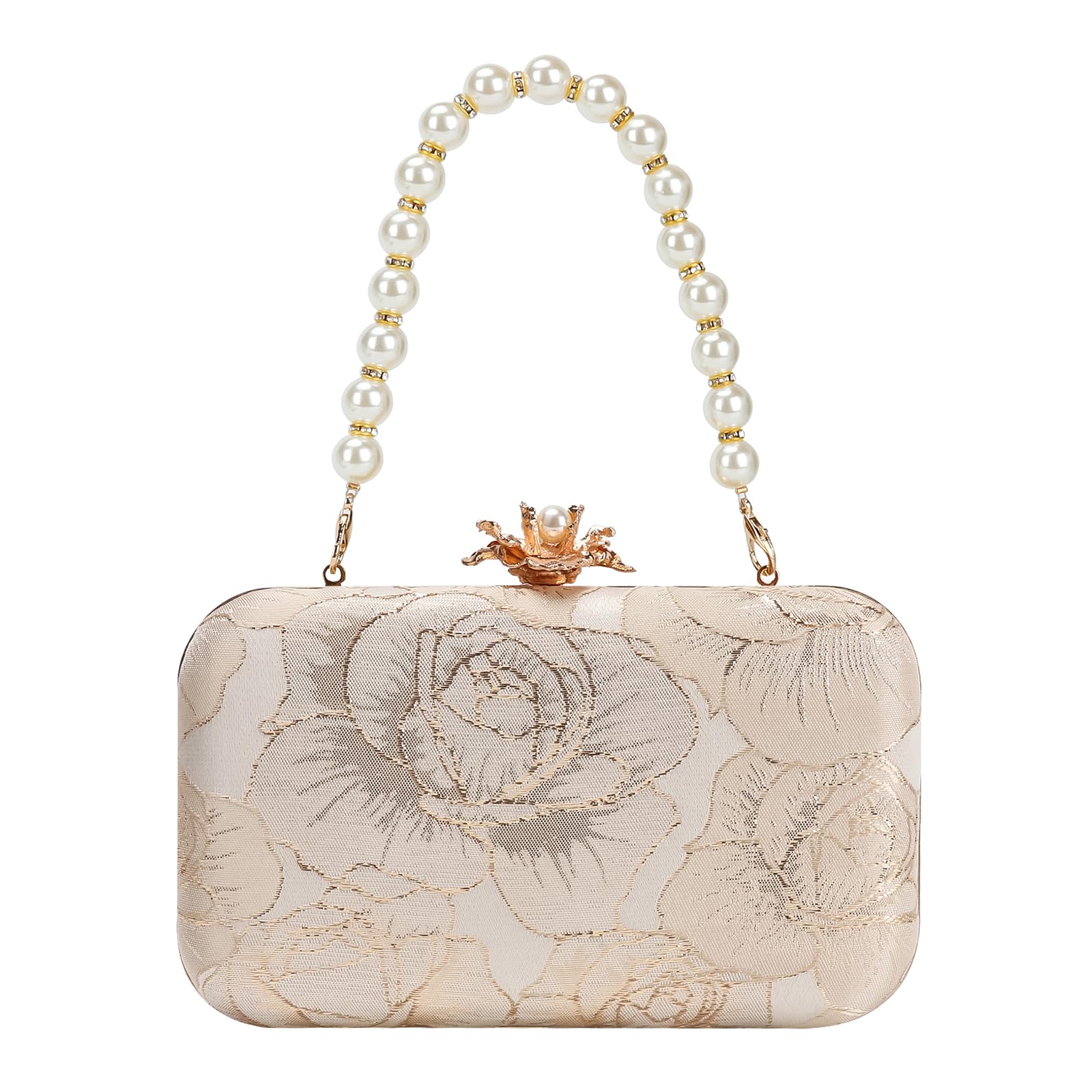 Vintage Floral Embroidery Clutch Purse for Women - Elegant Evening Handbag & Shoulder Bag for Wedding, Prom, Party | Perfect for Formal Events, Date Nights & Special Occasions