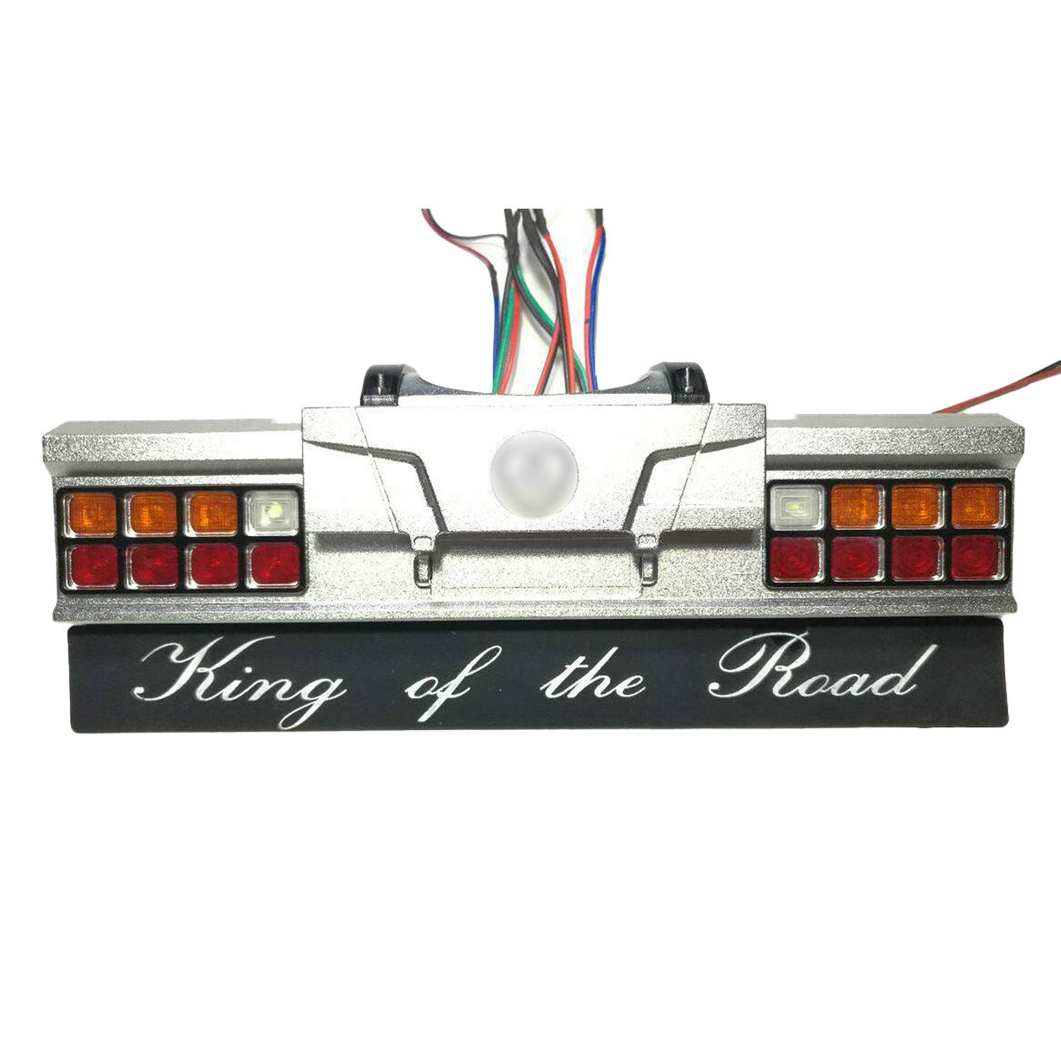 Upgrade Metal Tail Beam Taillight Set for 1/14 RC Tractor R620 56323 Radio Controlled Truck - Universal Customized Part for RC Car Enthusiasts - Perfect for Night Racing and Off-Road Adventures
