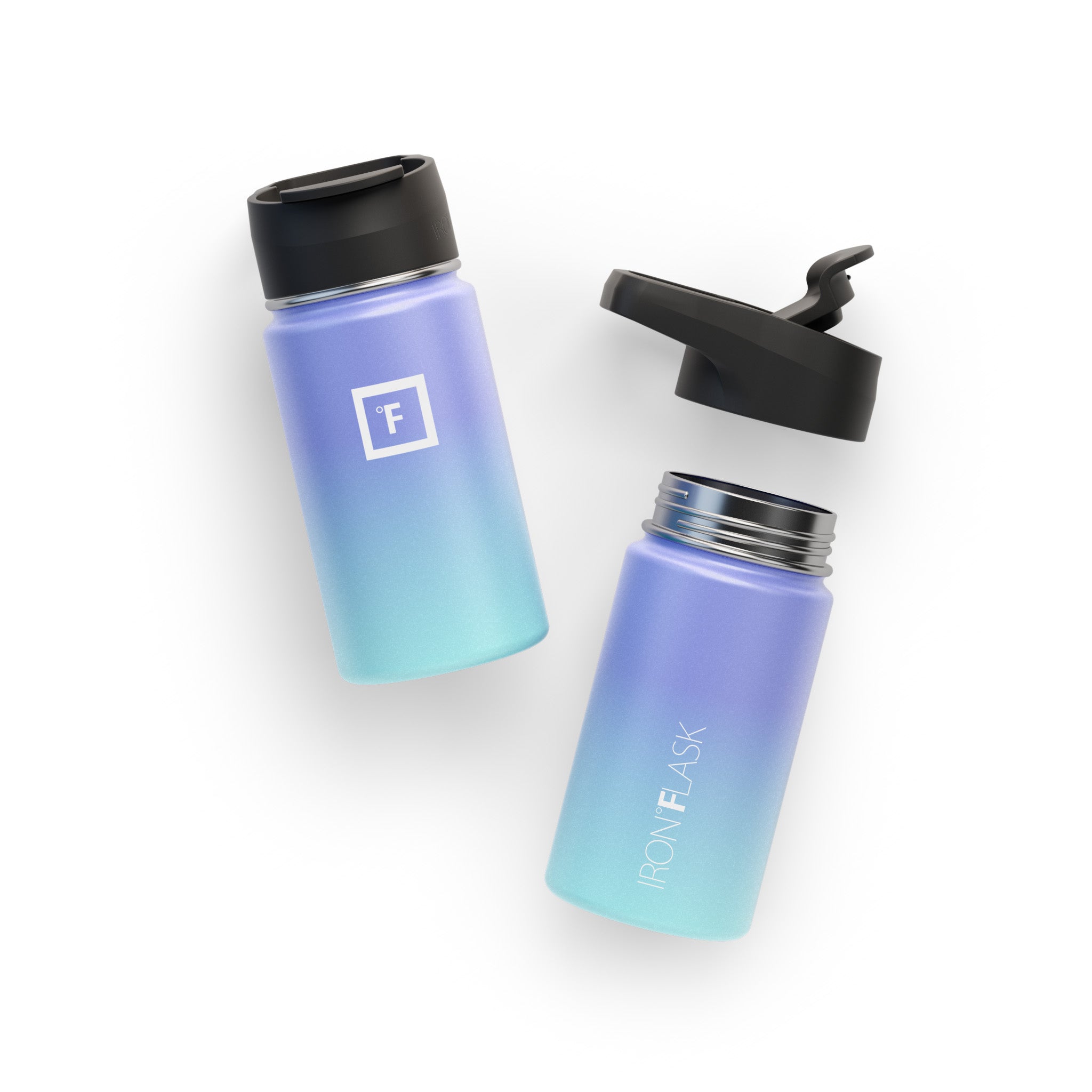 14 Oz Wide Mouth Water Bottle with Straw Lid - Leakproof & BPA Free - Perfect for Gym, Hiking, Travel & Everyday Hydration