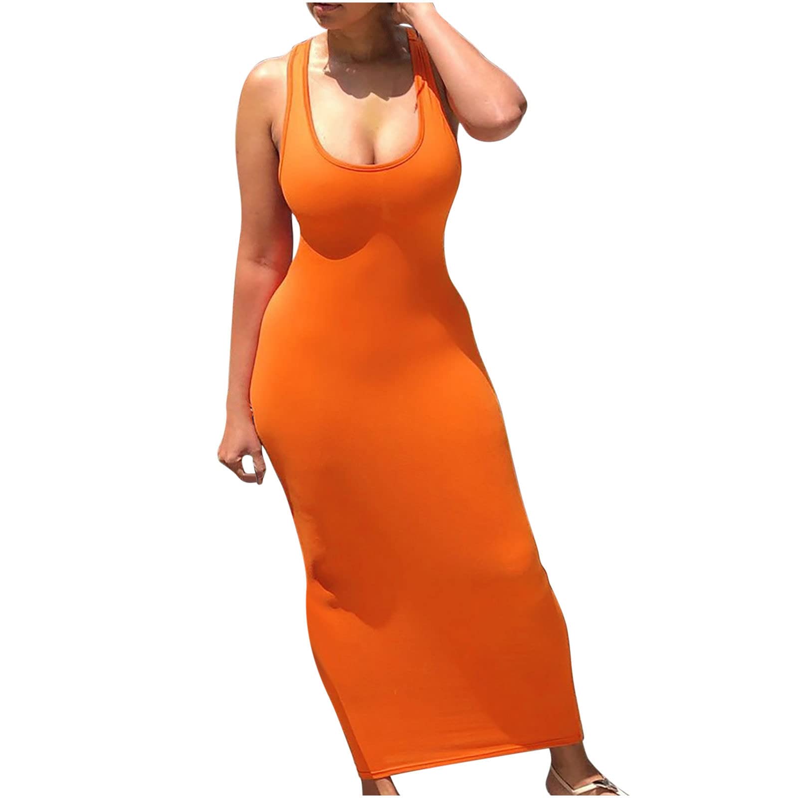 Sexy Sleeveless Backless Bandage Dress for Women - Tight Club Party Dress, Soft Summer Beach Dress - Perfect for Nightclubs, Vacations & Date Nights