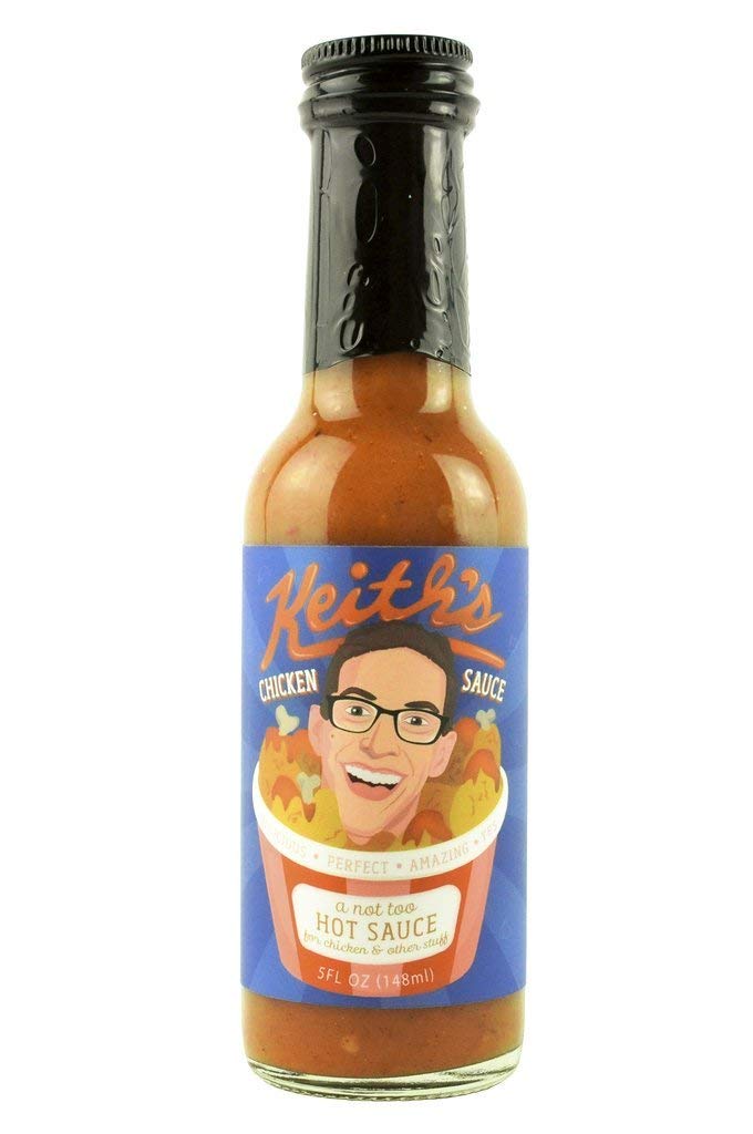 Heatonist Keith's Chicken Sauce Hot Sauce Duo - Natural Ingredients, Tangy & Fiery Flavors, 5 fl oz Bottles (2-Pack) - Perfect for Wings, Tacos, and Grilled Meats