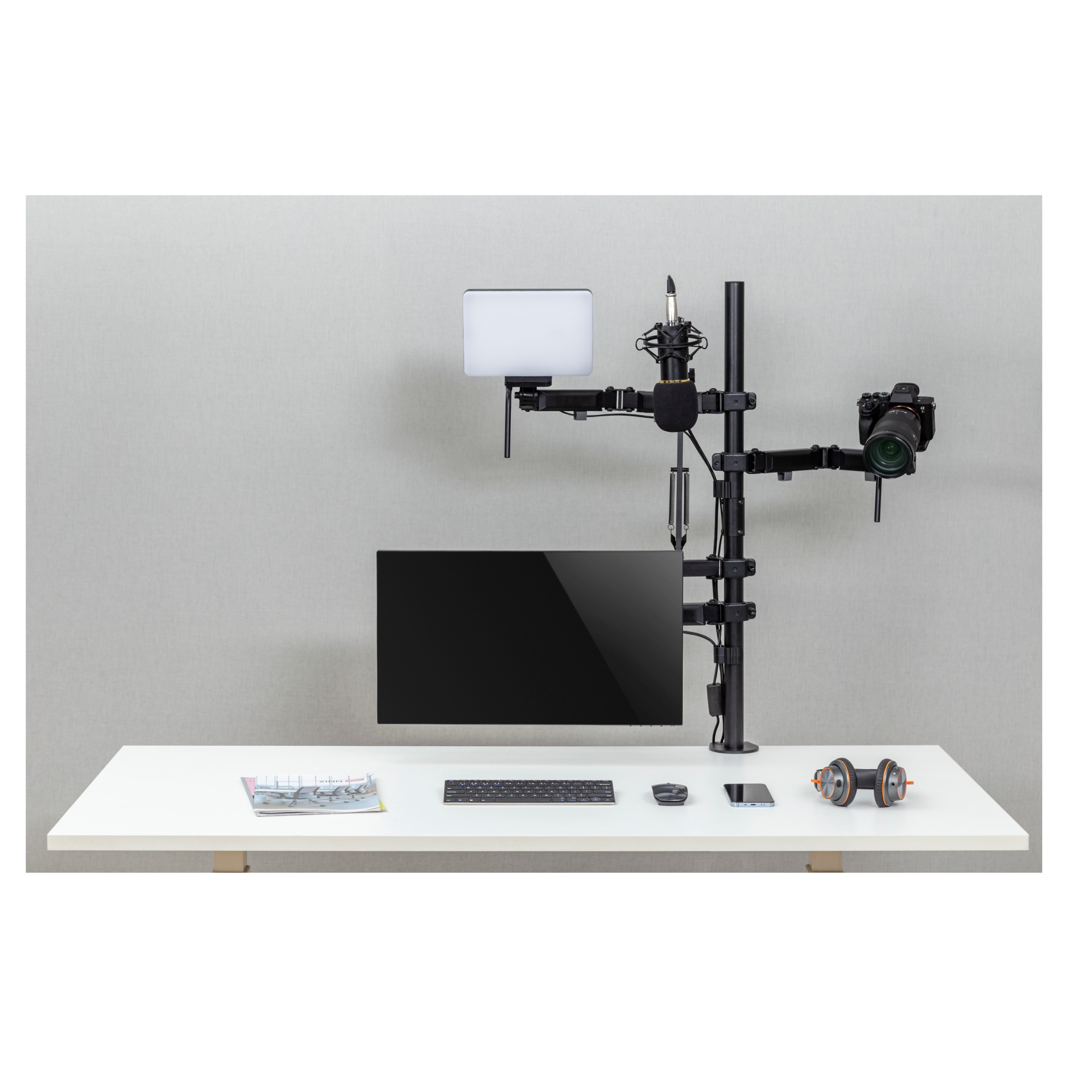 All-in-One Streamer Setup Mount Kit - Professional Live Streaming Equipment for Twitch, YouTube & Gaming - Perfect for Home Studios & Content Creators