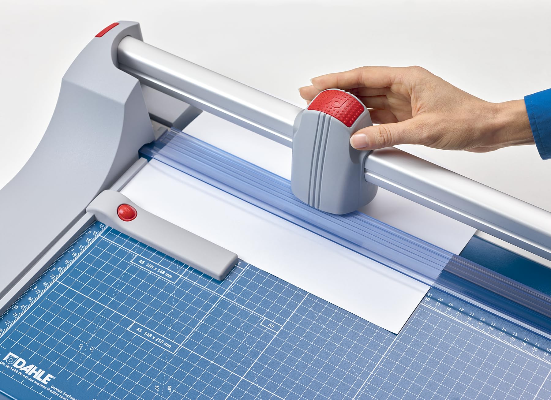 Dahle 446 Premium 36-Inch Rotary Paper Trimmer – Self-Sharpening Blade, 25-Sheet Capacity, German-Engineered Automatic Clamp | Ideal for Office, School, Crafting & Professional Printing