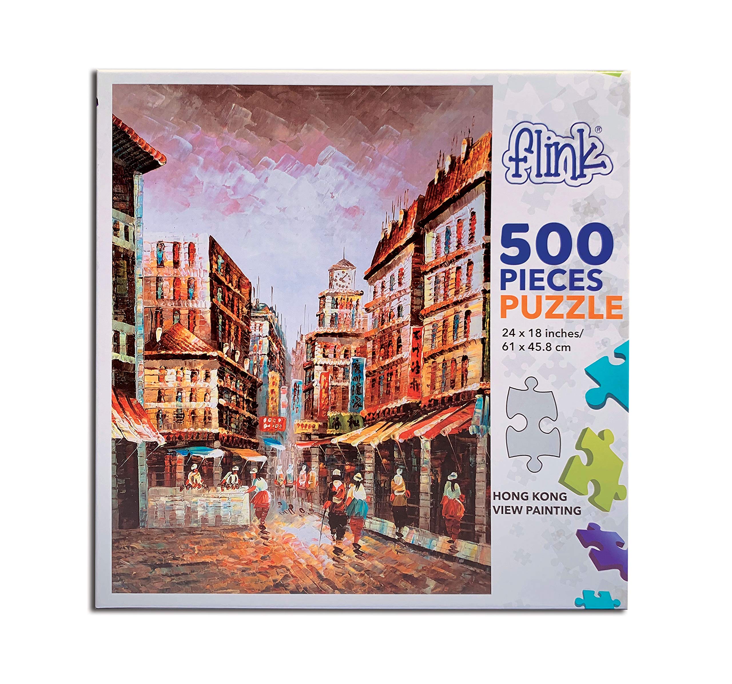 500-Piece Hong Kong Skyline Jigsaw Puzzle for Adults - Scenic Cityscape Art Puzzle for Home Decor & Relaxation