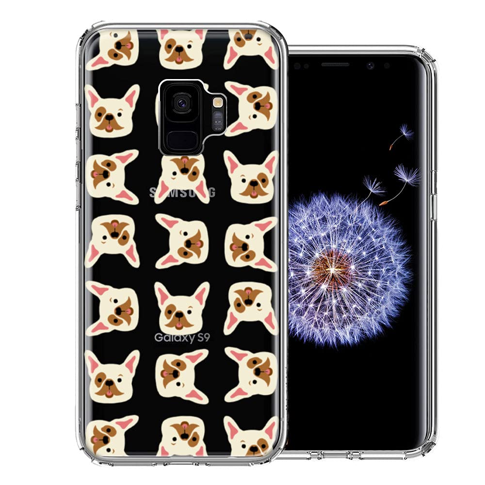 Frenchie Bulldog Case for Samsung Galaxy S9 - Polkadot Design for Daily Protection