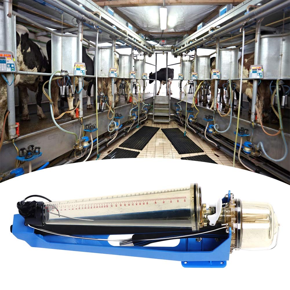 PSU Transparent Milk Meter & Flow Tube - 31kg Capacity for Dairy Farm Milking Machines | Accurate Milk Measurement & Diverter for Cattle | Ideal for Milking Parlor Efficiency & Herd Management