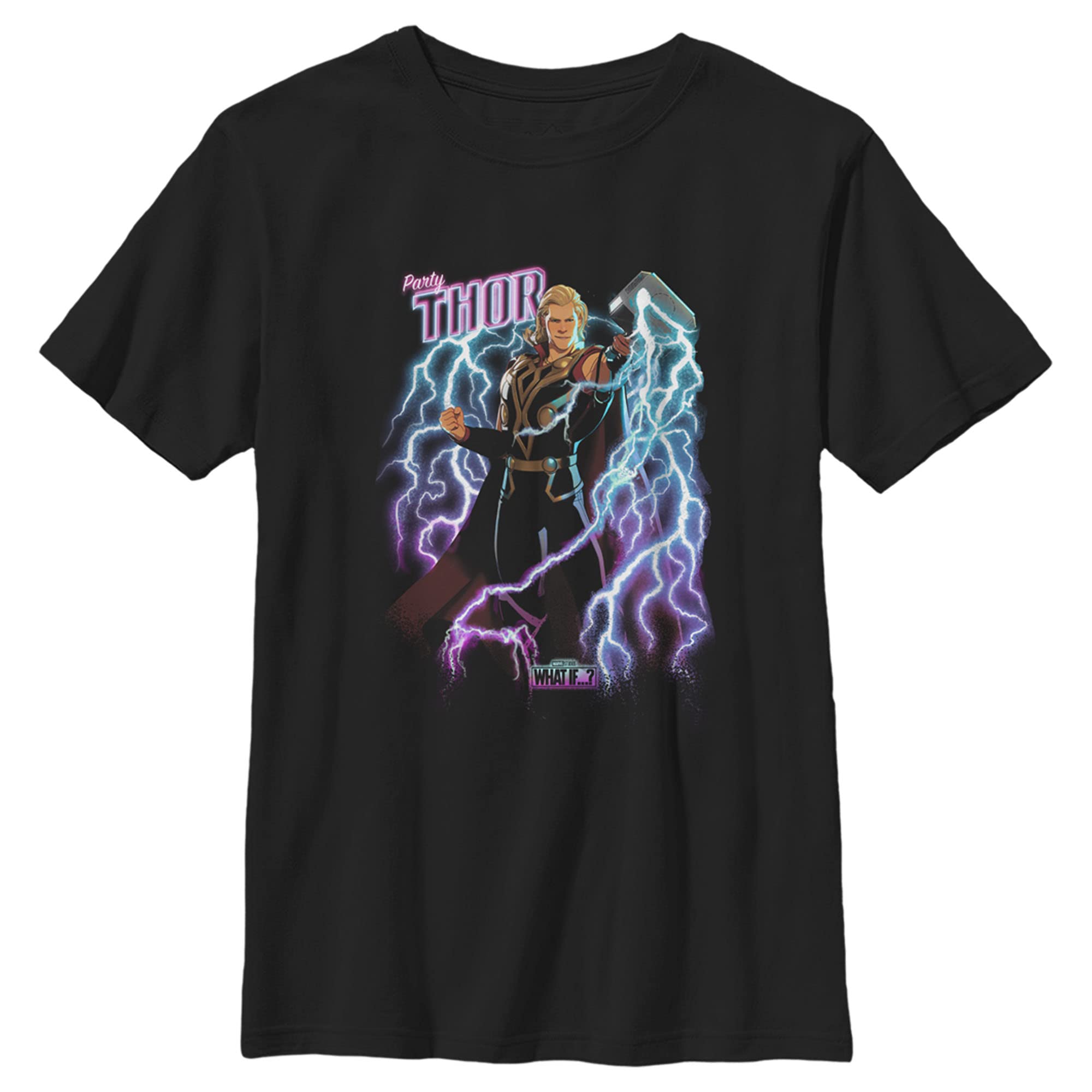 Marvel What If...? Party Thor Boys T-Shirt - Superhero Costume & Casual Wear for Kids