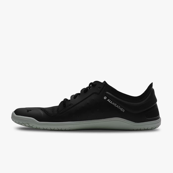 Vivobarefoot Women's Primus Lite III All Weather Minimalist Shoes - Obsidian Black | Barefoot Running, Hiking & Everyday Wear for Natural Movement
