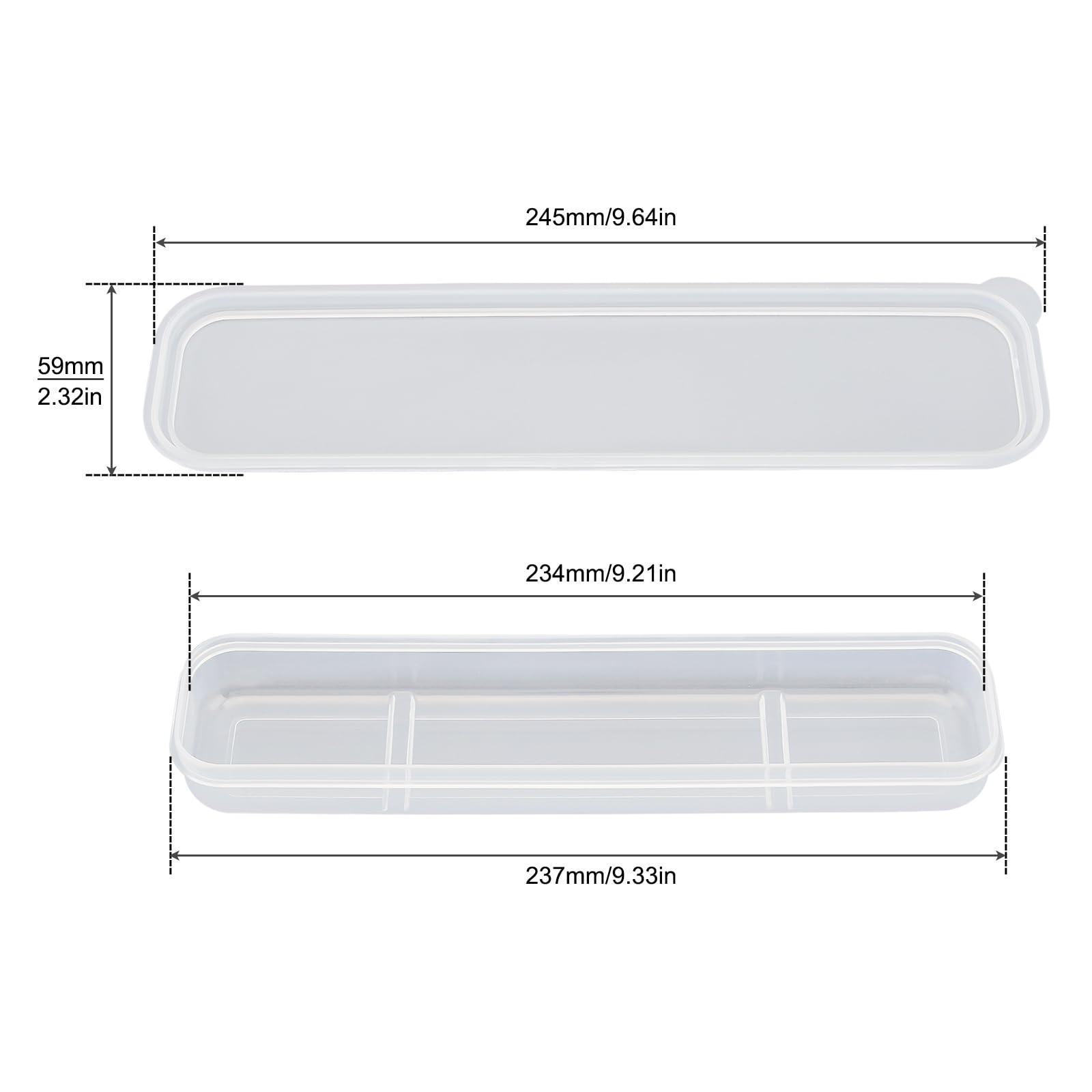 **OriGlam Portable Flatware Box - Travel Tableware Storage Case for Cutlery Kit, Compact & Lightweight Cutlery Organizer (White) - Perfect for Camping, Picnics & Office Lunch**