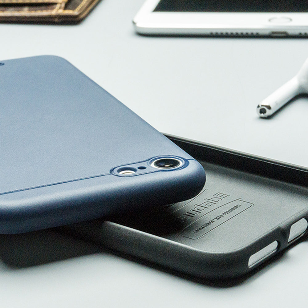 Premium Leather Sheath Case for iPhone 8 Plus - Slim Protective Cover with Card Slot | Perfect for Work, Travel & Everyday Use