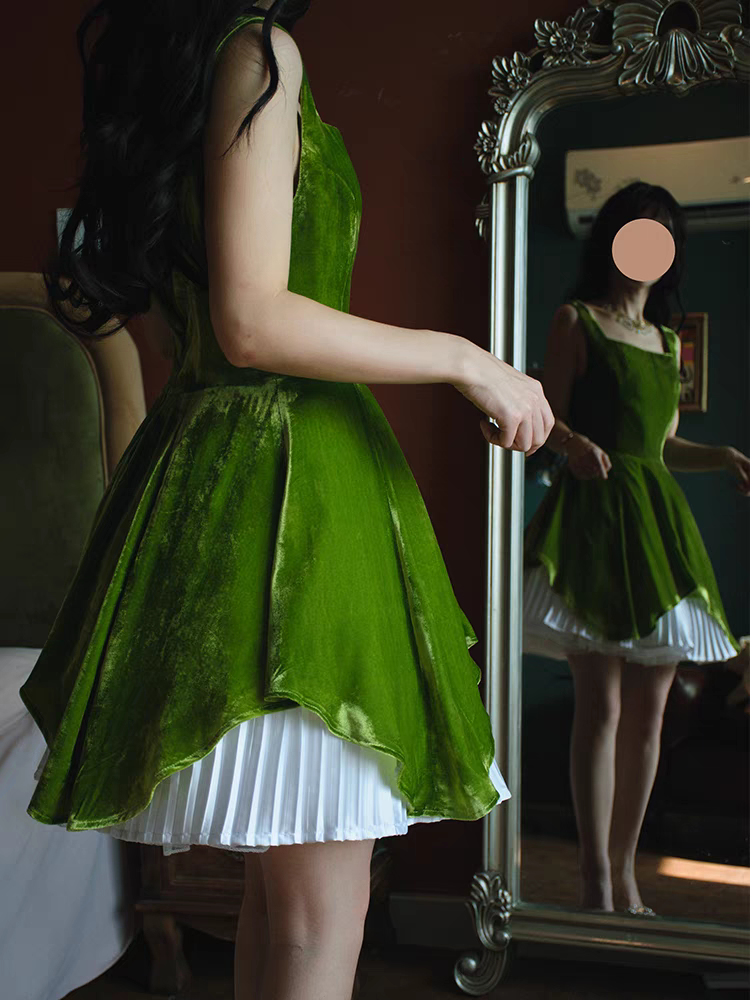 Elegant A-Line Green Velvet Homecoming Dress | Short Prom Dress J6649 | Perfect for Dances, Parties & Special Occasions