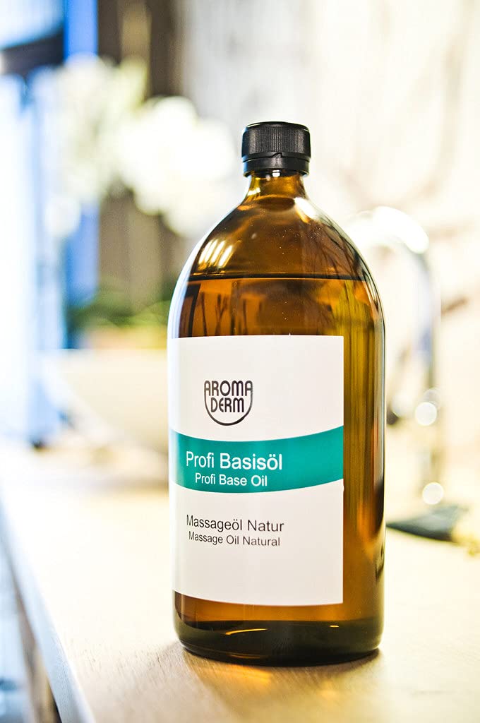 AromaDerm Anti-Cellulite Massage Oil - 1 Liter for Body Slimming & Skin Tightening - Perfect for Home Spa, Post-Workout Recovery & Relaxation Therapy