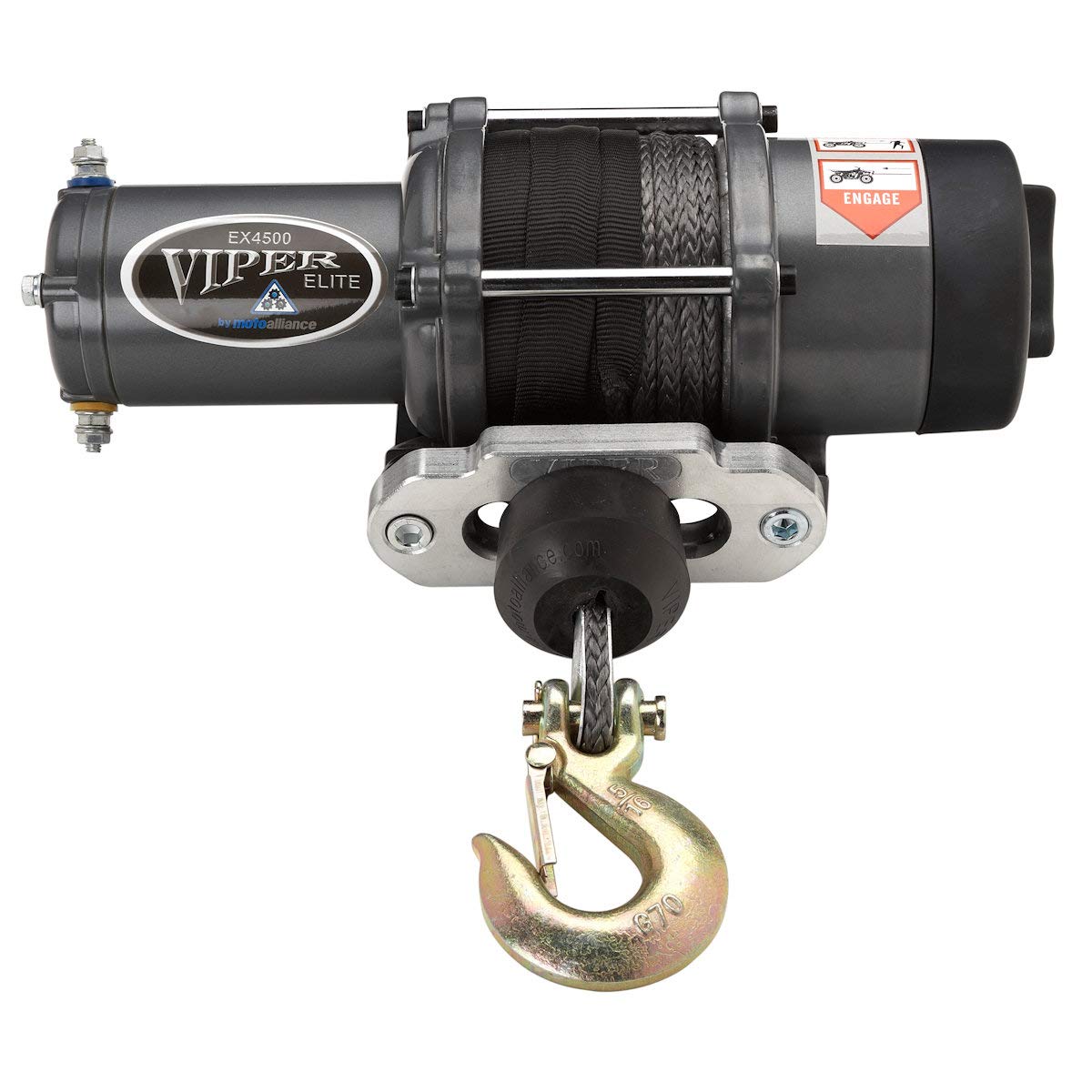 Viper Elite 4500lb ATV/UTV Winch with 40ft Synthetic Rope & Wireless Remote - Heavy Duty Off-Road Recovery for Trucks, Jeeps, Trailers - Perfect for Mud, Snow & Rocky Terrain Adventures