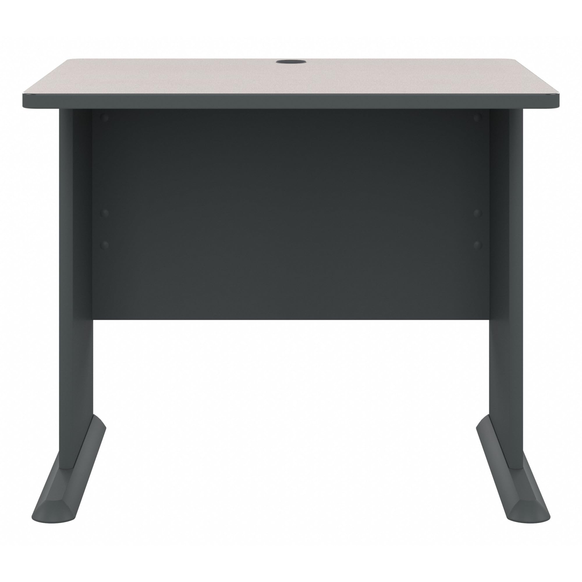 Bush Business Furniture Series A 36W Small White Spectrum & Slate Compact Computer Desk - Home Office & Professional Workspace Solution for Small Spaces & Workstations