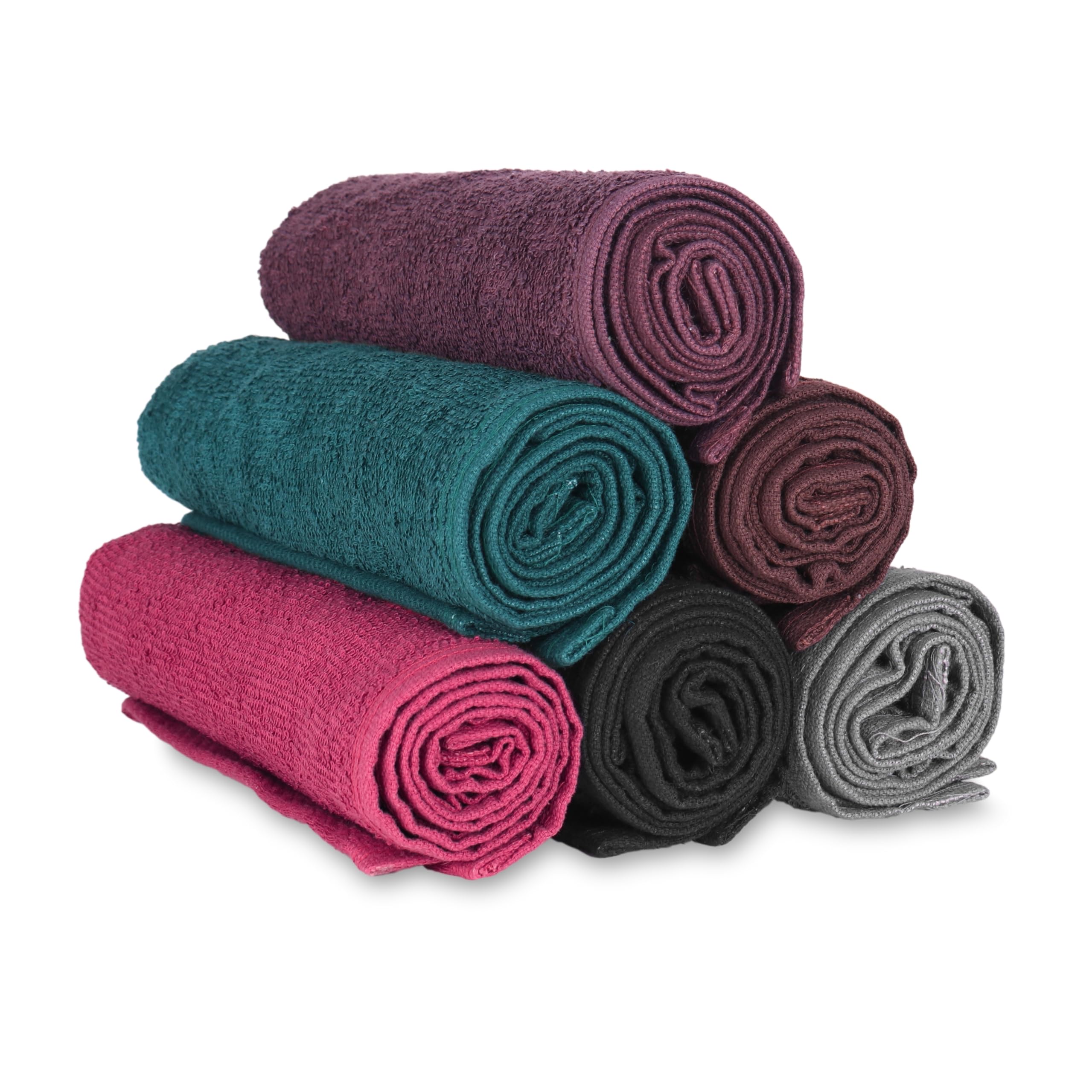 **Arkwright Bleach Proof Salon Towels Bulk (144-Pack) - 100% Cotton, Highly Absorbent & Quick Dry Spa Face Towels for Hair Stylists, Barbers, Pedicures & Estheticians - 16 x 28 Inches, Black - Perfect for Salons, Spas & Professional Beauty Services**