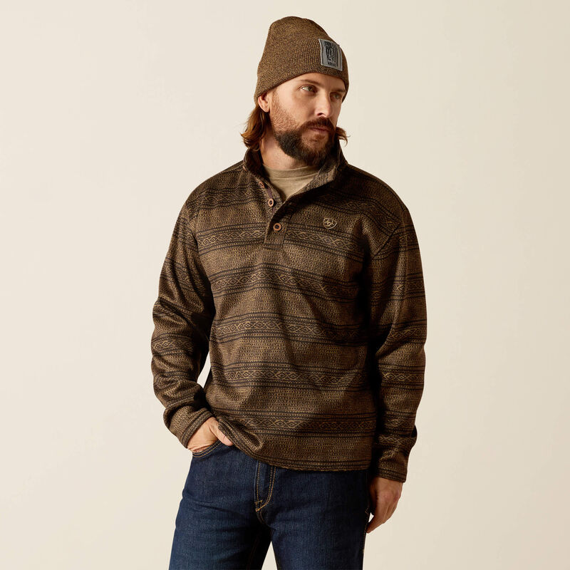 Ariat Wesley Sweater for Men - Soft Cotton Knit Pullover with Classic Western Style - Perfect for Casual Wear, Outdoor Activities & Country Music Festivals
