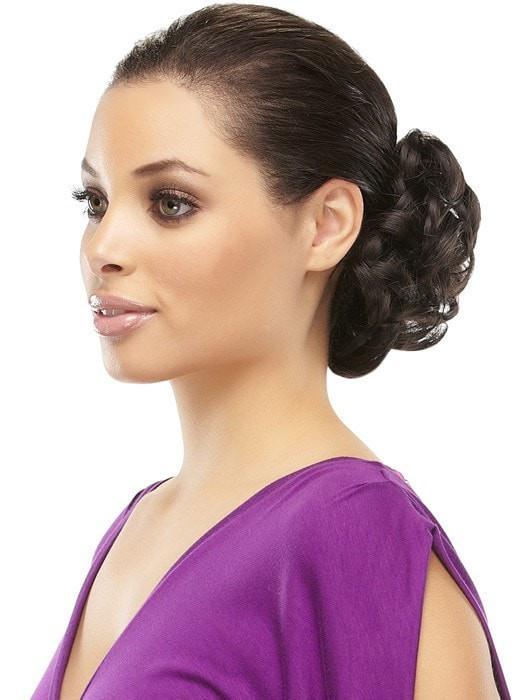 Fun Bun Synthetic Hair Wrap - Perfect for Women's Hairstyles, Quick & Easy Updos for Work, Parties & Everyday Wear