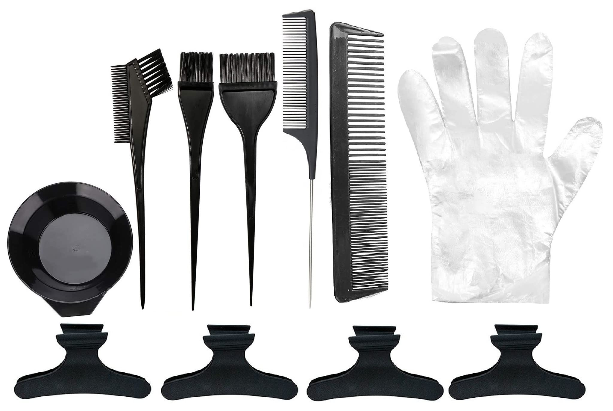 E-DUNIA Professional Hair Dye Kit for Men & Women - 110 Piece DIY Salon Coloring Set with 100 Gloves - At-Home & Salon Hair Coloring Solution for Vibrant, Long-Lasting Results - Perfect for Touch-Ups, Full Color Changes, and Professional Styling