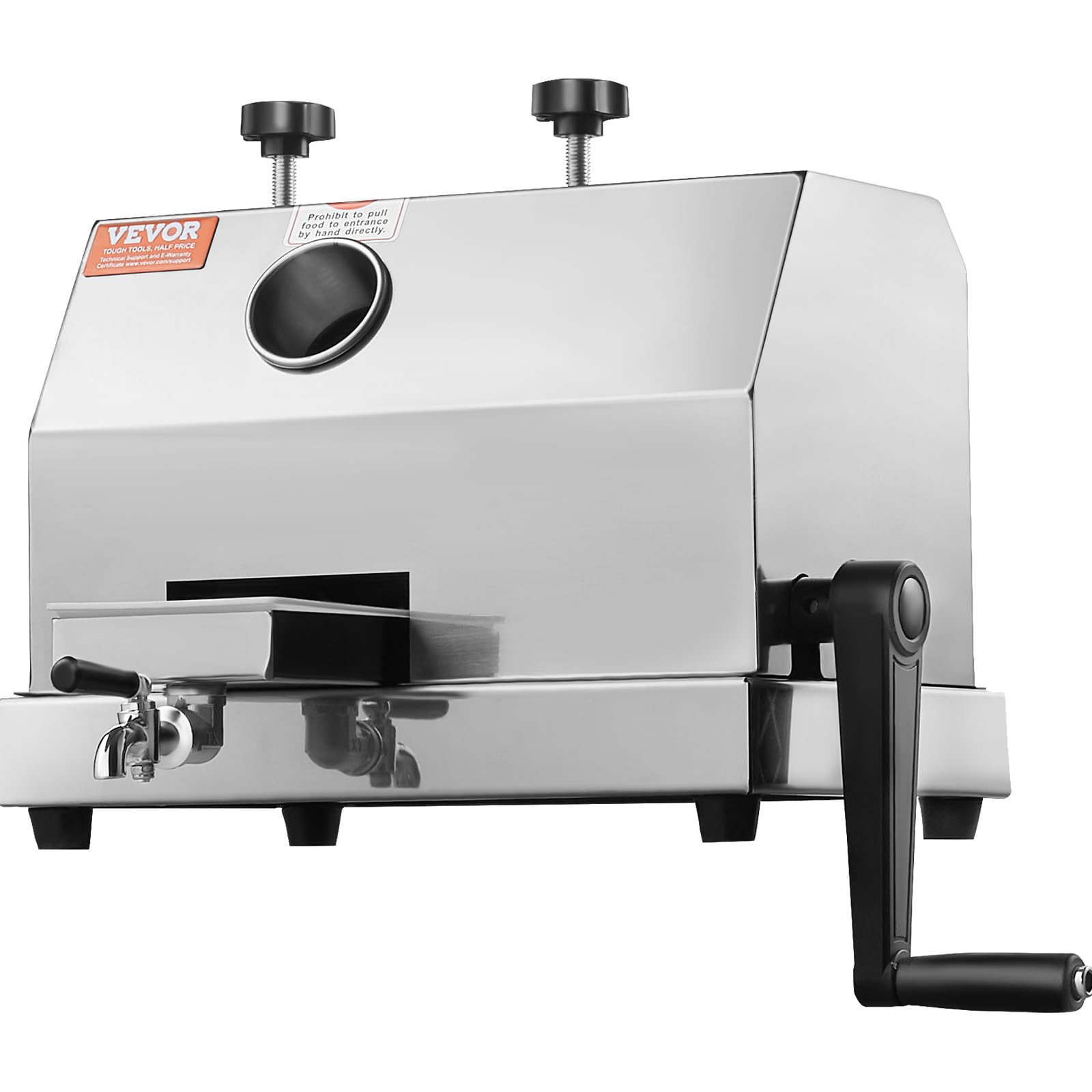 VEVOR Commercial Sugar Cane Juicer Machine - 110LBS/H High Output with 3 Stainless Steel Rollers, 2.4
