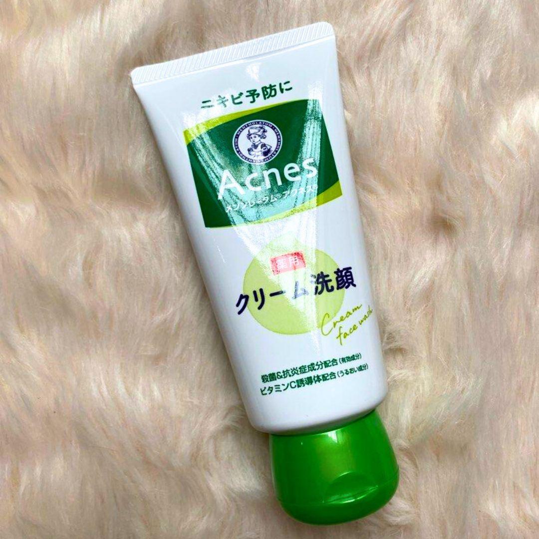 Mentholatum Acnes Cream Face Wash 130g - Oil Control & Acne Treatment for Clear Skin | Daily Facial Cleanser for Oily & Acne-Prone Skin | Perfect for Morning & Night Skincare Routine