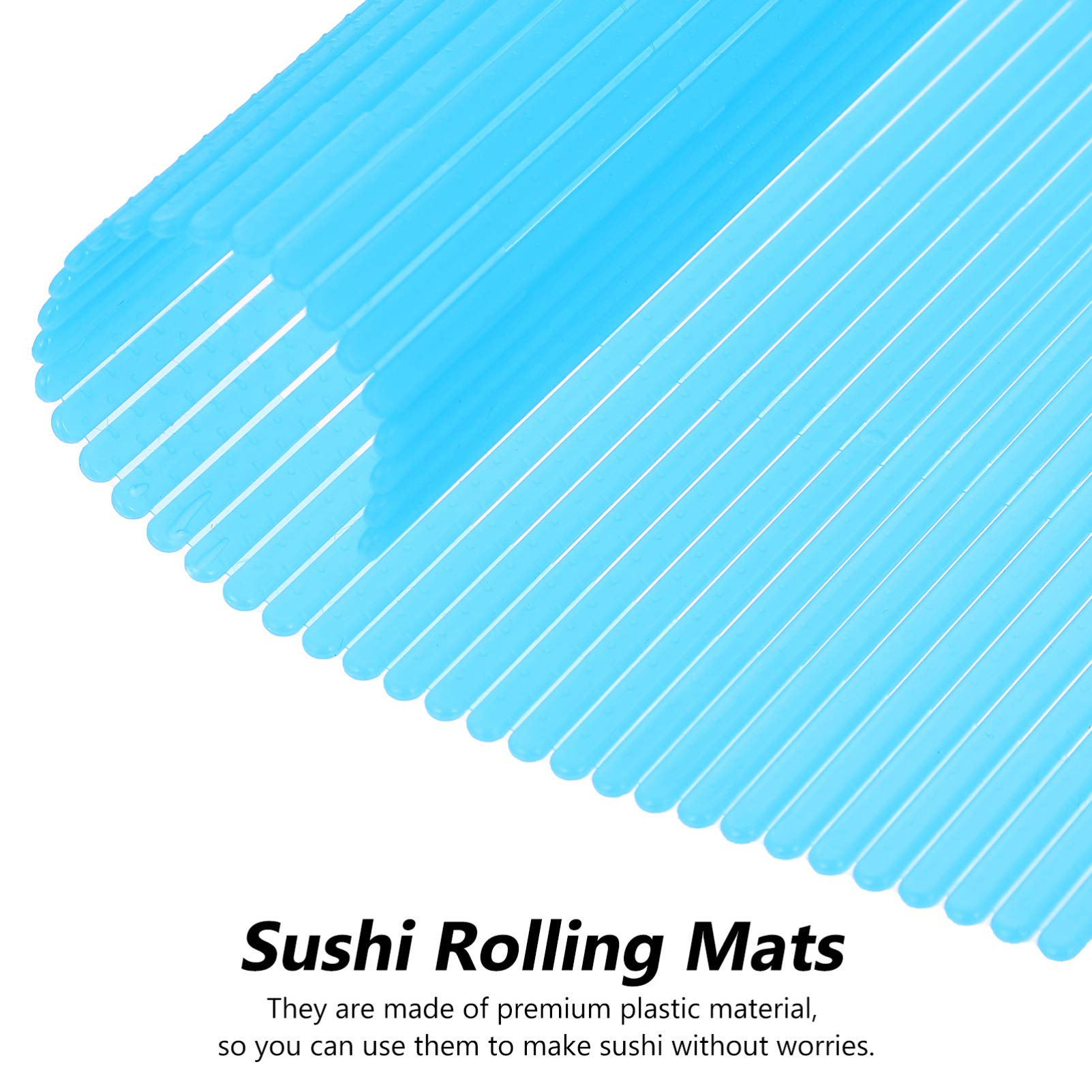 DOITOOL 3-Piece Sushi Rolling Kit - Natural Bamboo Sushi Mat, Rice Roller & Mold Maker for DIY Homemade Sushi - Perfect for Sushi Parties, Meal Prep & Japanese Cooking Accessories